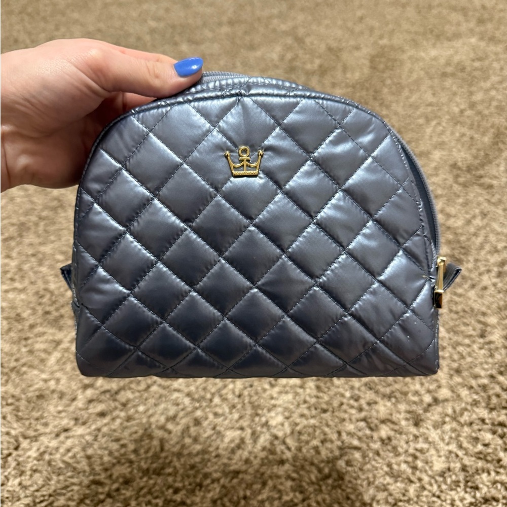 Quilted Gray Handbag